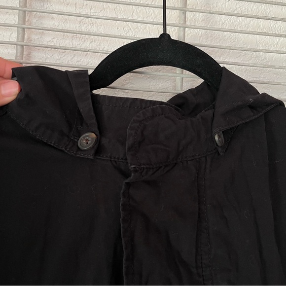 TopMan Fishtail Long Coat Jacket With Hood - Picture 7 of 12